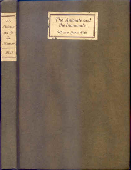 The Animate and the Inanimate (German Edition) by William James